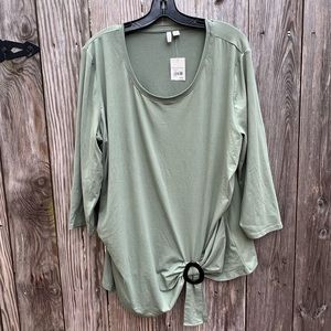 NWT C est 1946 Spellboud Seaspray green Top size XL